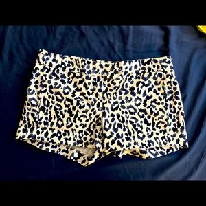 JCREW LEOPARD SHORTS
